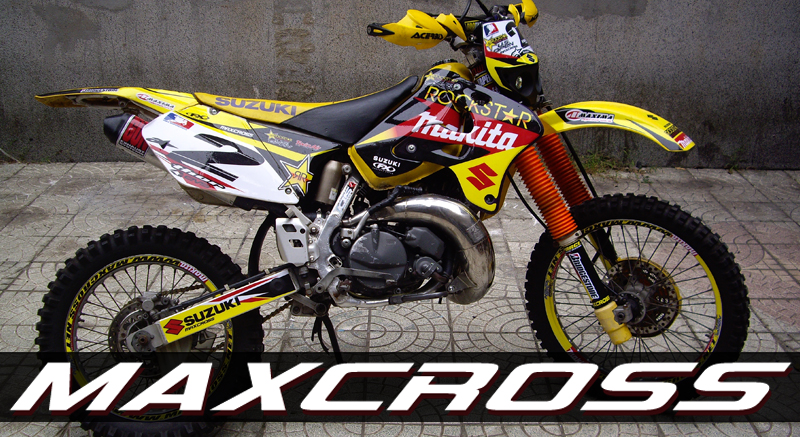 SUZUKI RMX250S 1996-N' (Iron tank version) ROCKSTAR MAKITA STYLE